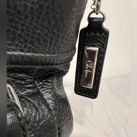 Cole Haan hobo shoulder bag in black leather. - Picture 2 of 14